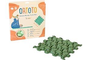 ORTOTO Premium Single Sensory Massage Mat, Puzzle mat, Orthoepedic - Manual Massage Mat (Stones - Midnight Green)