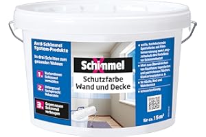 SchimmelX Protective Paint Wall and Ceiling 2.5 L | High Coverage Special Paint | for Kitchen, Bathroom and Living Area | Abrasion Resistant | Solvent-Free | Indoor Use