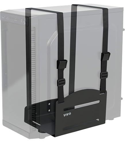 Verstelbare Computer Muurbeugel Voor Bureau Ruimte Besparen CPU Houder Voor Aan De Muur - Verstelbare Computerbeugel, Draagt Tot 10 Kg CPUWALLMNT Metaal Frame Tot 10 Kg
