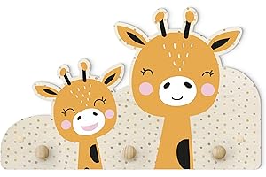 Bilderwelten Appendiabiti per bambini - Giraffa con il suo piccolo, Dimensione: 25x40 cm