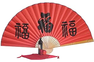 AAF Nommel Dekofächer Wandfächer groß aus Papier und Bambus Fächer Geöffnet ca 160 cm breit