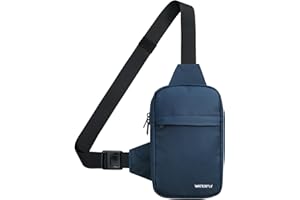 Waterfly Sac de Poitrine Homme: Petit Sac à Bandoulière Léger Crossbody Backpack Pochette Telephone Portable Sling Bag pour Voyage Sports de Plein Air Homme et Femme