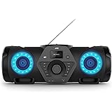 JVC Boomblaster RV-NB300DAB, 2 x 30 Watt, DAB+, UKW, Bluetooth, CD, USB, Line-In, Gitarren- & Mikrofoneingang, Fernbedienung