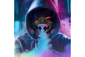 Lovchil Mascara De Halloween Con Led, Dinosaurios Juguetes Con Cambiador De Sonido Y Luz Realista Y Spray Dino Mask Can Moving Jaw Para Niños Y Adultos Regalos Halloween Niños Para