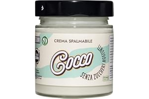 Choco Zero – Crema Proteica Crema Spalmabile Senza Zuccheri Aggiunti, Senza Glutine, Senza Lattosio, Vegano Vasetto da 200 g (1 Pezzo, Cocco)