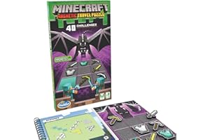 Thinkfun Minecraft Puzzle da viaggio magnetico Challenge Logic Brain Game e STEM Toy per bambini di età compresa tra 8 anni