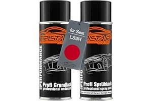 TRISTARcolor Pintura automotriz Set de botes de spray para Seat LS3H Rojo Emocion/Emocionrot Fondo pintura base aerosol 400 ml