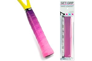 GET A GRIP - Personalisiertes Tennisschläger Übergriffband - Rutschfestes Tennis Overgrip, Griffband für Padel, Badminton, Squashschläger - Anti-Schweiß