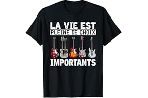 MUSICIEN JOUEUR DE GUITARE CADEAUX MUSIQUE Drôle Cadeau Pour Un Guitariste Musicien Musique Guitare T-Shirt