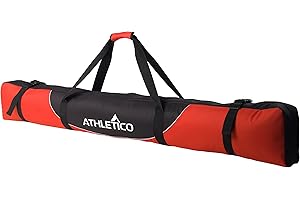 Athletico Mogul Padded Ski Bag - Fully Padded Single Ski Travel Bag