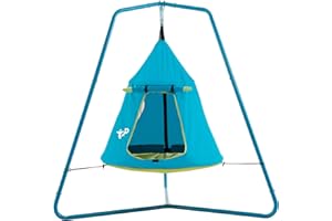 TP Toys | UFO Den and Metal Frame | Outdoor & Garden Den/Swing | For Kids 2+ | Built Dimensions 190 x 182 x 159cm | Perfect for Small Gardens