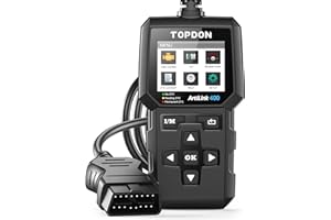 Diagnostic Voiture TOPDON Artilink400 OBD2 Scanner Diagnostic Français 10 Fonctions OBDII Lecteur de Code Test d'émission de Smog/EVAP Voyant de Contrôle du Moteur Mises à Jour Gratuite