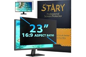 STARY Pantalla de Privacidad para Monitor de 23" (16:9) - Filtro Antirreflejo y de Luz Azul - Película Protectora Extraíble - Compatible con Acer, DELL, HP, Lenovo, Samsung, Toshiba