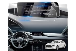 LFOTPP [2 unidades] Compatible con Mazda 3 CX-30 2024 2025 Facelift 10.25 pulgadas Navegación Protector de pantalla, CX30 10.25" Nano PET Foile 5H Antiarañazos, Protector de pantalla Accesorios (sin