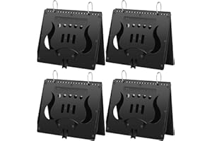 Amylove 4 Pack Music Flip Folder Marching Band Plastic Flip Folder Each with 10 Windows