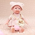 IVITA Mini Full Body Silicone Reborn Baby Doll - Realistic Newborn Girl (WG1572-16.5cm-123g)