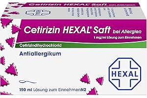 CETIRIZIN HEXAL Saft bei Allergien 150 ml