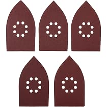 Lot de 10 feuilles abrasives pour ponceuse Black and Decker Grain 40