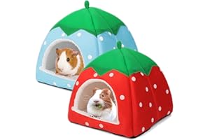 Dyrdekly Meerschweinchen Betthöhle Gemütliches Kaninchen Bett Warme Meerschweinchen Kuschelhöhle Haus Zubehoer für Hamster Frettchen Igel Chinchilla