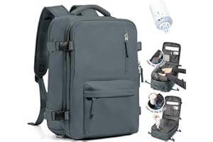 SZLX Mochila Viaje de Vacío con Bomba Mochilas Viaje Cabina Avion 40x30x20 Ryanair Vueling Wizzair Equipaje de Mano 40x20x25 Ryanair Vacio Maletas 45x36x20 Easyjet Mochila Portatil 14 Pulgadas Hombre