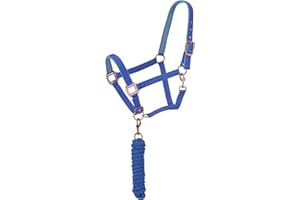 Tough 1 Neoprene Padded Halter with Antique Hardware Lead Set