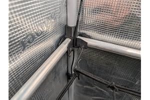 3D GROW 3DGROW 4x Eckverbinder 16mm für Grow Box SCROG NETZ Zelt Schrank 16mm Stangen Befestigung Zubehör für Growbox Kabelführung für Homebox Growschrank Spider Farmer Zelsius Vevor Secret Jardin Mars Hydro