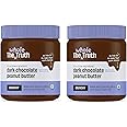 The Whole Truth Dark Chocolate Peanut Butter | Pack of 2 | Crunchy | No Added Sugar | No Artificial Sweeteners | Gluten Free | No Preservatives | 100% Natural Protein Source, 650 gram
