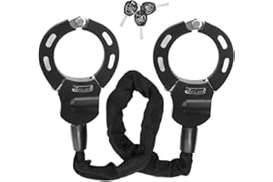 TAIKOUL Antivol Velo,Antivol Trotinette Electrique,Robuste Antivol Chaine Velo avec Clés 95cm Cadenas Vélo Cadenas Trotinette Electrique Adaptée aux Antivol Trottinette Antivol Moto et Scooter