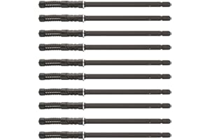 DOJA Barcelona | Niewidoczne uchwyty do regału | opakowanie 10 sztuk | niewidoczne wsporniki półek | Ø 10 x 145 mm | unoszące się wsporniki regałowe ze stali | ukryte wsporniki regałowe, regał