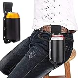 BierHolster, Cowboy Bierholster, PU Leder Bierholster, Bierholster zum Befestigen am Gürtel, Geeignet für die Meisten klein F