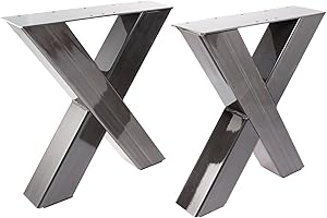 ‎BENTATEC Set of 2 x 8080 Bench Frame in Steel Look - Bench Legs - Bench X - Bench - Loft DIY Project Metal