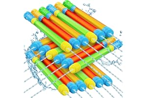 LATERN 12Pcs Water Pistols for Kids, 42CM Mixed Colors Plastic Water Pistol Beach Toy Squirt Gun Water Blaster for Summer Pool Garden Outdoor Water Party Favors (3 Colors)