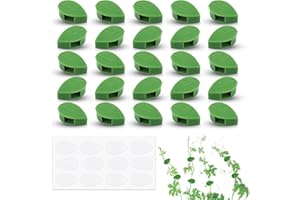 Clips Plantes 30 Pièces,Clip Plante grimpante,De Fixation Végétale Clips,Mur Support Vigne,Clip de câble de Bureau,Végétal Mur Support Vigne,Plante Grimpante pour Jardinage Vignes Légumes