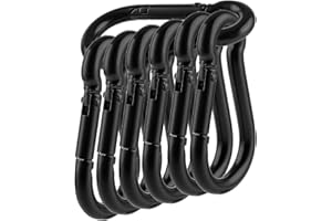 ​​SENENQU Moschettone Acciaio Inox Gancio a Moschettoni Piccolo Portata per Campeggio Altalene