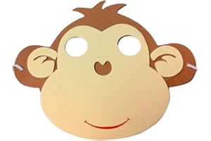 ATOSA Party PRO 871200 Maschera Bambino Scimmia in Eva, Multicolore