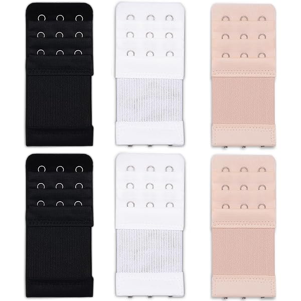 Extensions Élastiques Pour Soutien-Gorge - 3 Rangées De Crochets - 5 Couleurs Au Choix - Confort Et Ajustement Parfait
