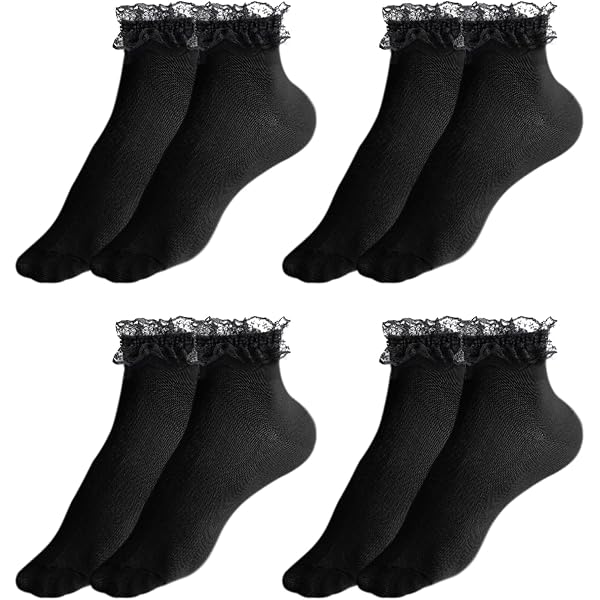 Calze Alte Donna Con Nodo A Fiocco E Fascia In Pizzo Siliconato | Accessorio Sexy Per Feste, Cosplay E Abiti Da Ballo