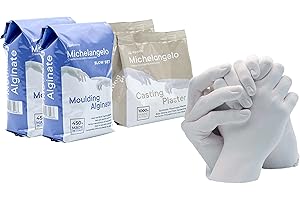 Algaplay Michelangelo Kit Refill di Ricarica. Contiene i Materiali di Ricambio necessari per Realizzare calchi delle Mani o del Corpo (XL)
