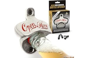 CKB LTD Gift House Rétro IGGI Décapsuleur Mural Argent