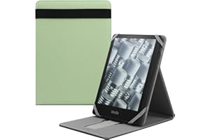 HoYiXi Foldable Étui pour 6.8" Kindle Paperwhite 11è Gen 2021/Signature Edition 2021/Kindle 2019 10è Gen Housse de Support à Rabat Vertical pour 6-6.8'' Kindle Kobo Sony E-Book E-Reader - Vert