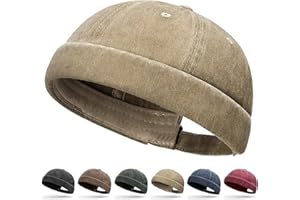 Initlove Docker Hat for Men Vintage Brimless Sailor Hat Beanie Cap