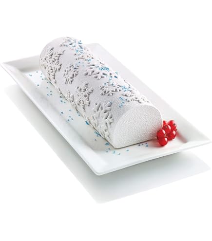 CÉCOA Kerstmis – bakvorm voor kerstboomstammen – 100% voedselveilige siliconen – hoge kwaliteit – anti-aanbaklaag – BPA-vrij – perfect koken en gemakkelijk uit de vorm te halen (boekenkast