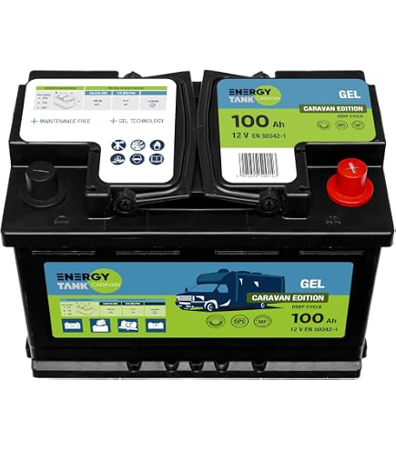 Batterie Décharge Lente 12V 100Ah - Plomb Calcium Pour Camping-Car, Bateau, Solaire