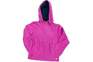 GO&WIN Alphadventure - Chubasquero Niña con Forro Polar Interior y Capucha para Colegio S | Color Lila, Morado, Fucsia, Coral, Mostaza y Orchid | Tallas desde los 6 a los 14 años Sella