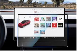 CDEFG Compatible avec Tesla Model Y Juniper 2025 2026 Film de protection de navigation QHD 16 pouces Résistant aux rayures GPS 9H Film de protection pour GPS de voiture Modèle Y 2025 Accessoires