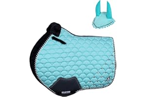 GALLOP SHOP Close Contact Jewel Umbrella Style Saddle Pad / Horse Cloth (Mint, Cob/Pony)