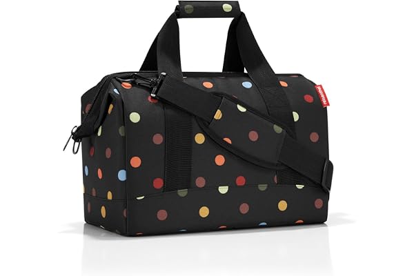 reisenthel Allrounder M - Un Sac Type Sacoche Docteur avec Grande Ouverture à arceaux, Ouverture avec Fermeture zippée, 6 Compartiments intérieurs, 2 poignées, en Motif Dot