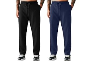 Love My Fashions Joggers for Men UK Tracksuit Jogging Bottoms Men’s Fleece Joggers Open-Hem Sweatpants with Pockets Drawstring Trousers Gym Workout