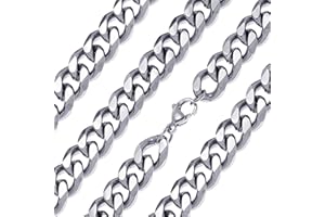 Ardú Mens Cuban Curb Chain | Stainless Steel | Waterproof & Tarnish Resistant, Heavy Jewellery for Men