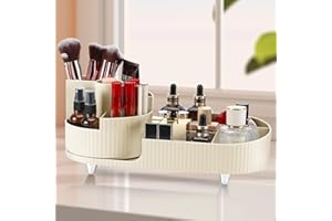 Rubessia Kosmetik Organizers, Make Up Organizer,Lidschattenpinsel Lippenstift Etui, 360°Drehbarer Kosmetikregal, Organizer Schminke, für Zimmer Decor Frisiertisch, kosmetik-organizer
